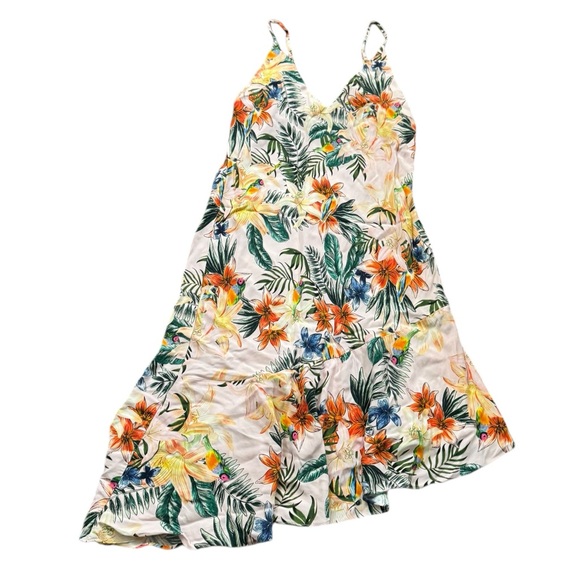 Amanda Uprichard Mini Floral Silk Cocktail Dress Large - Picture 5 of 11